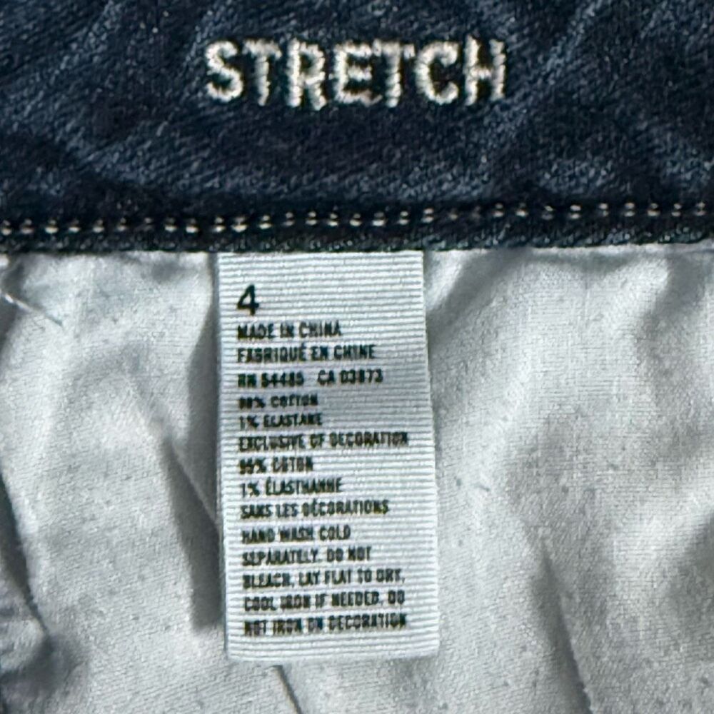 American Eagle Embellished Denim Shorts Womens 4 Blue Stretch Festival‎ Boho - Picture 6 of 10